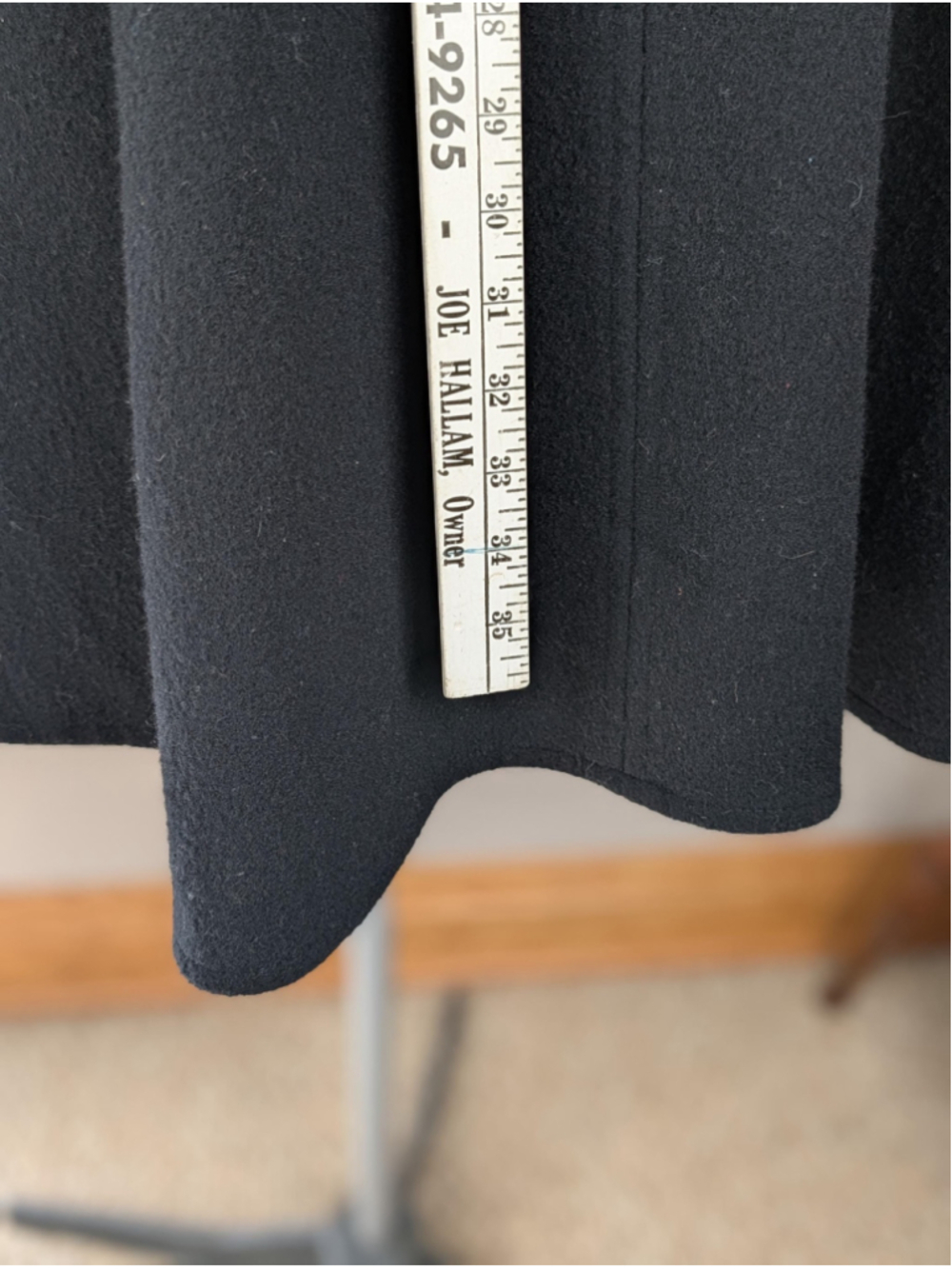 Vintage Forecaster Black Wool Cape Coat – Hooded Cape – Made in USA – Late 1970s - Picture 5 of 14